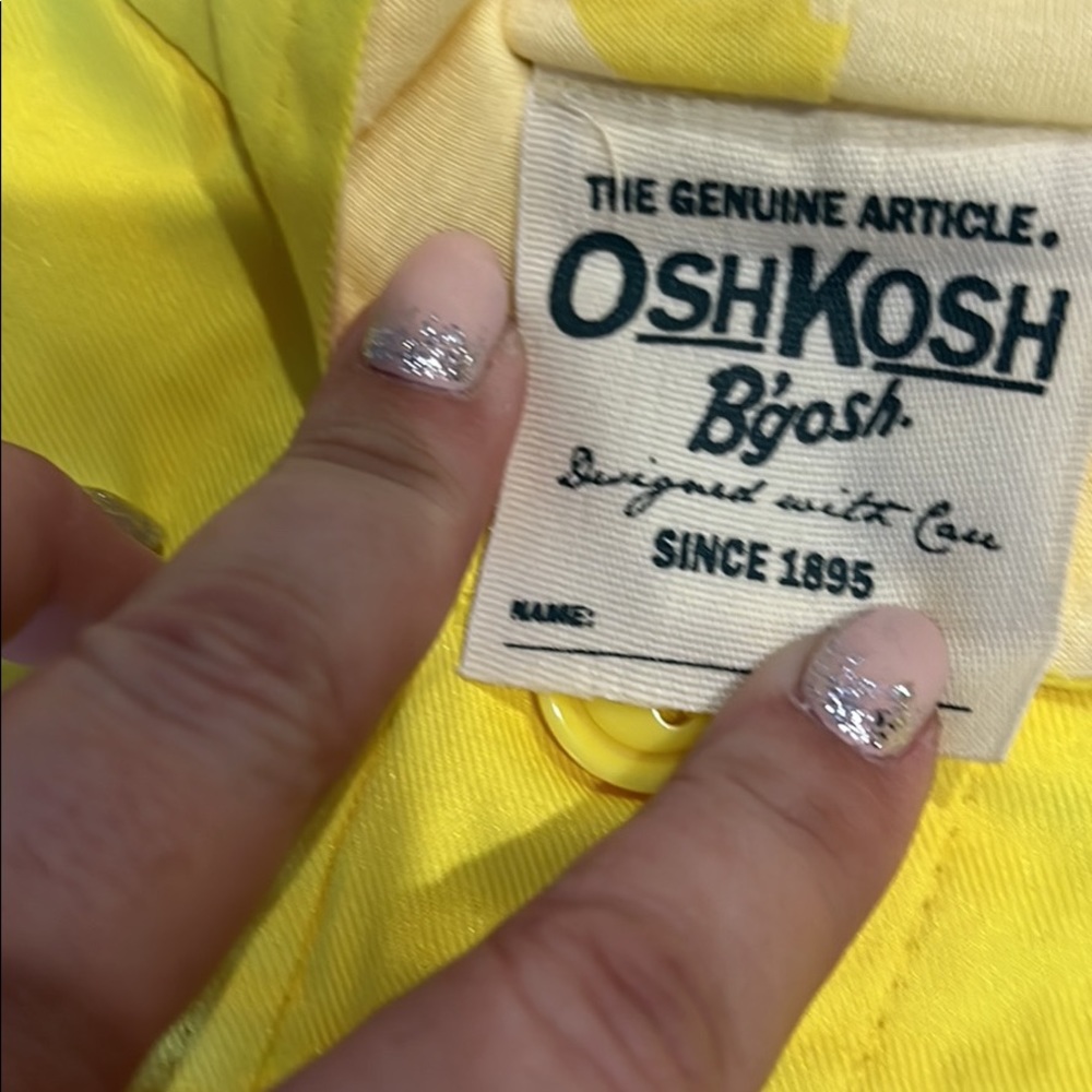 Oshkosh B Gosh Yellow Reversible Poncho - Picture 2 of 6
